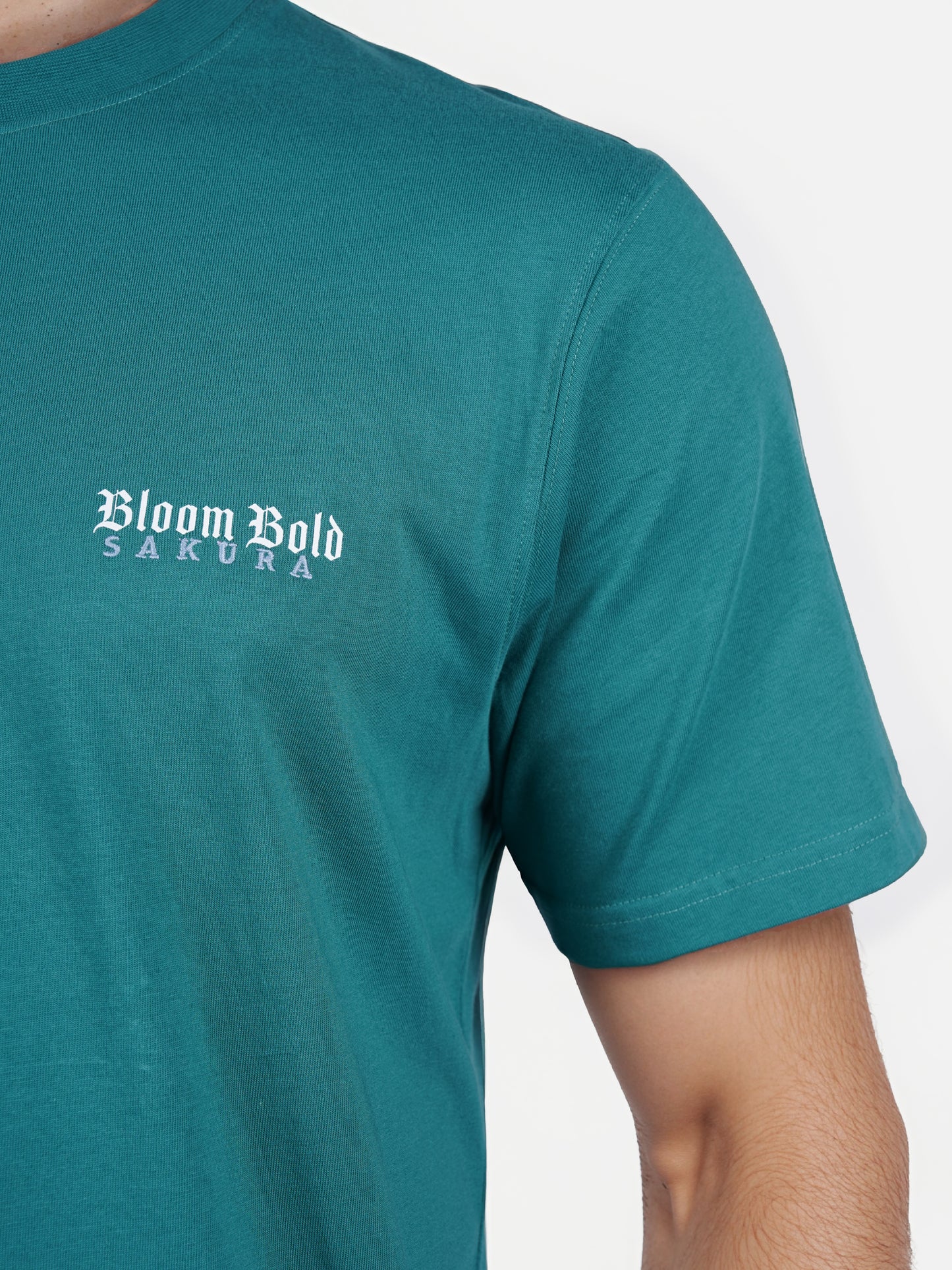 Celio* Solid Boxy Fit Cotton Green T-Shirt