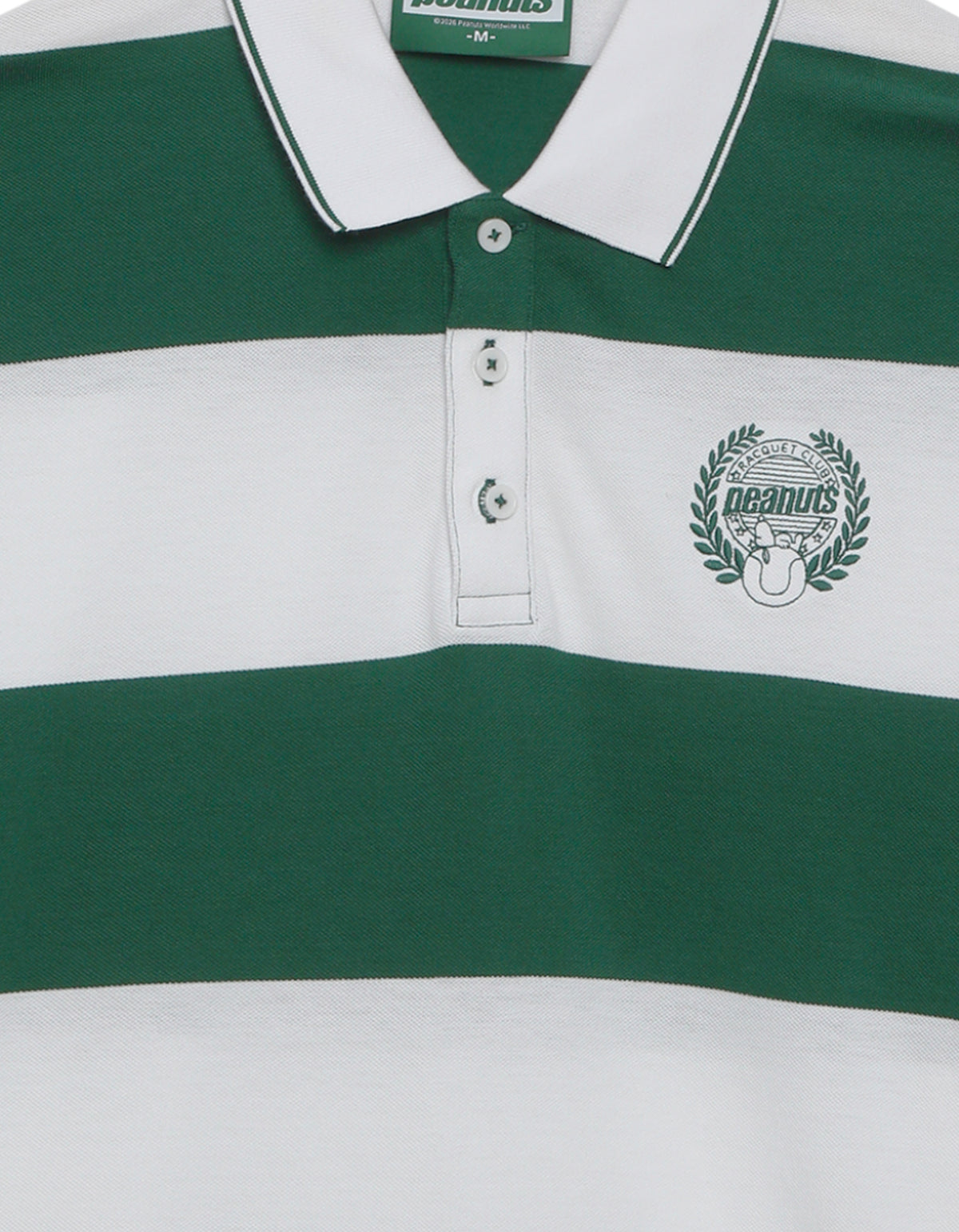 Peanuts Regular Fit 100% Cotton Solid Polo Collar Tshirts - White