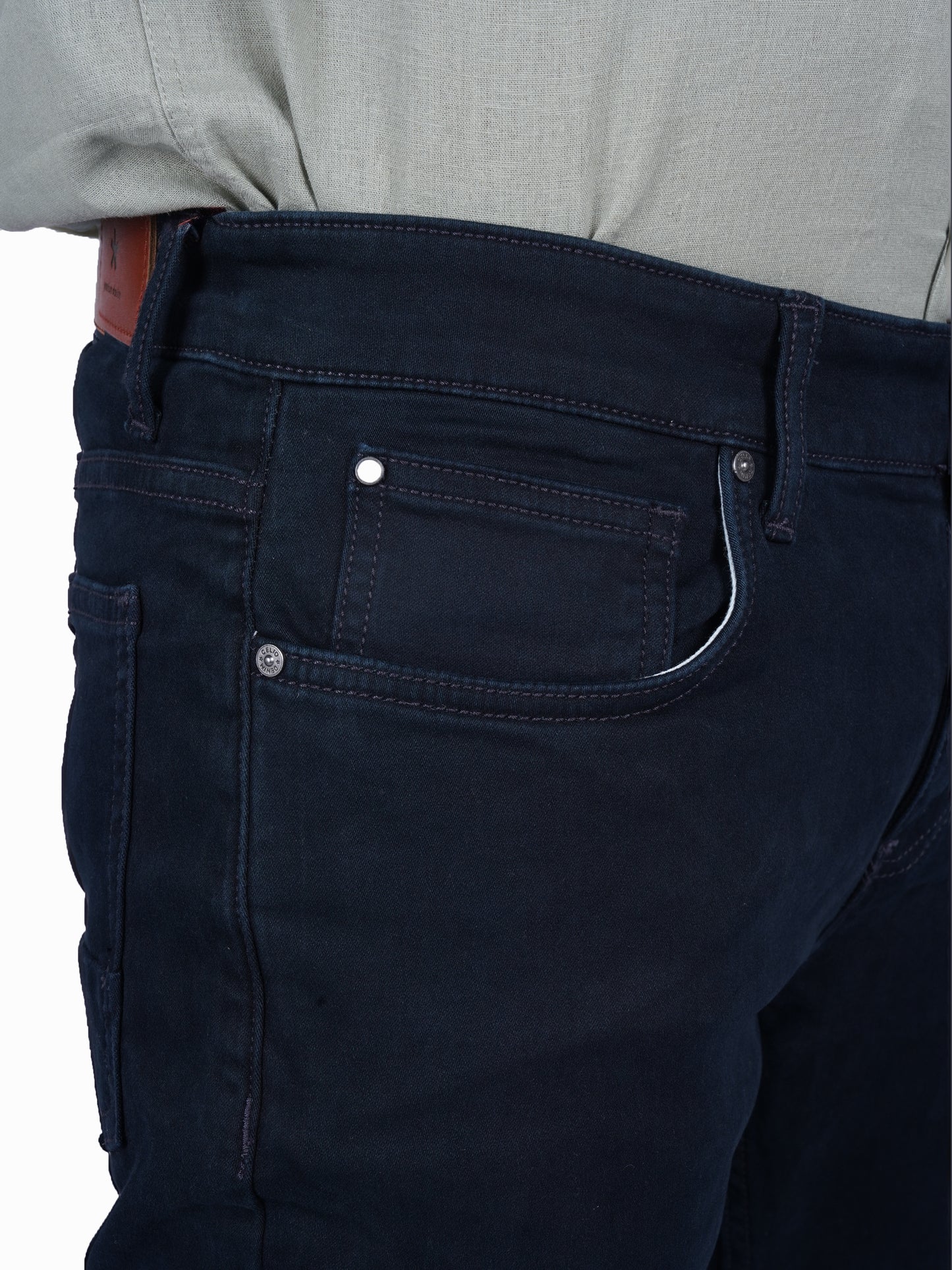 Celio* Cotton Super-Skinny Navy Blue Jean
