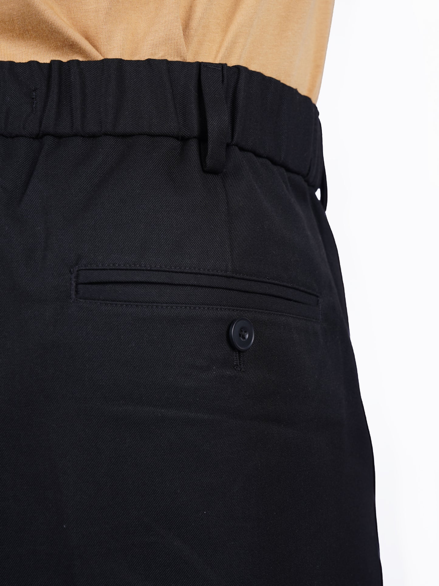 Celio* Poly-Blend Loose Fit Black Chino