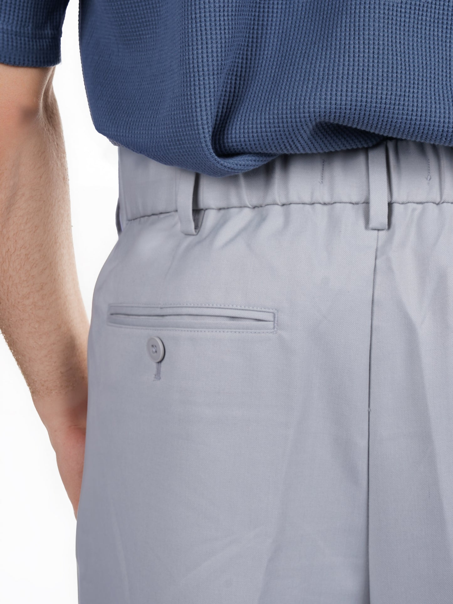 Celio* Poly-Blend Loose Fit Grey Chino