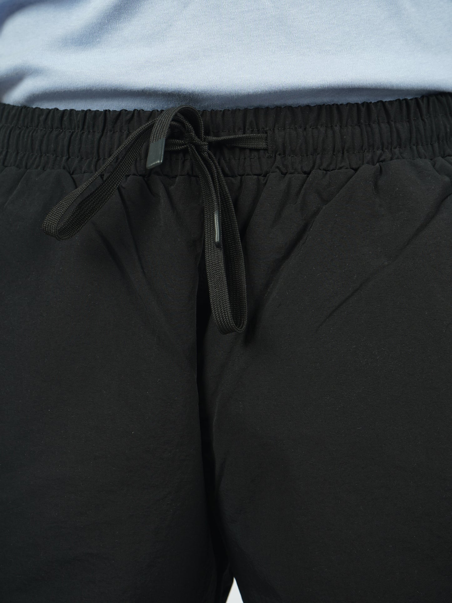 Celio* Men Olive Solid Loose Fit Nylon Jeans