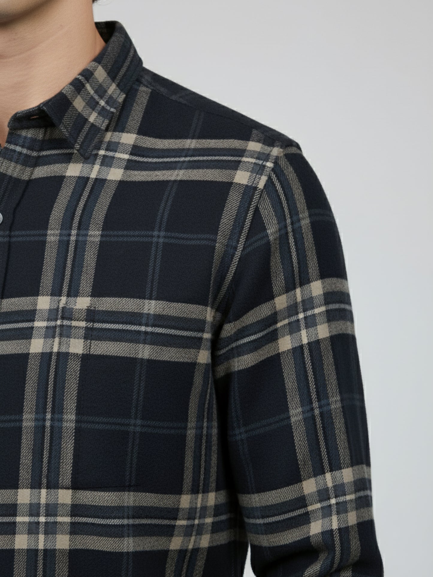 Celio* Men Purple Checked Regular Fit Polyester Shirts