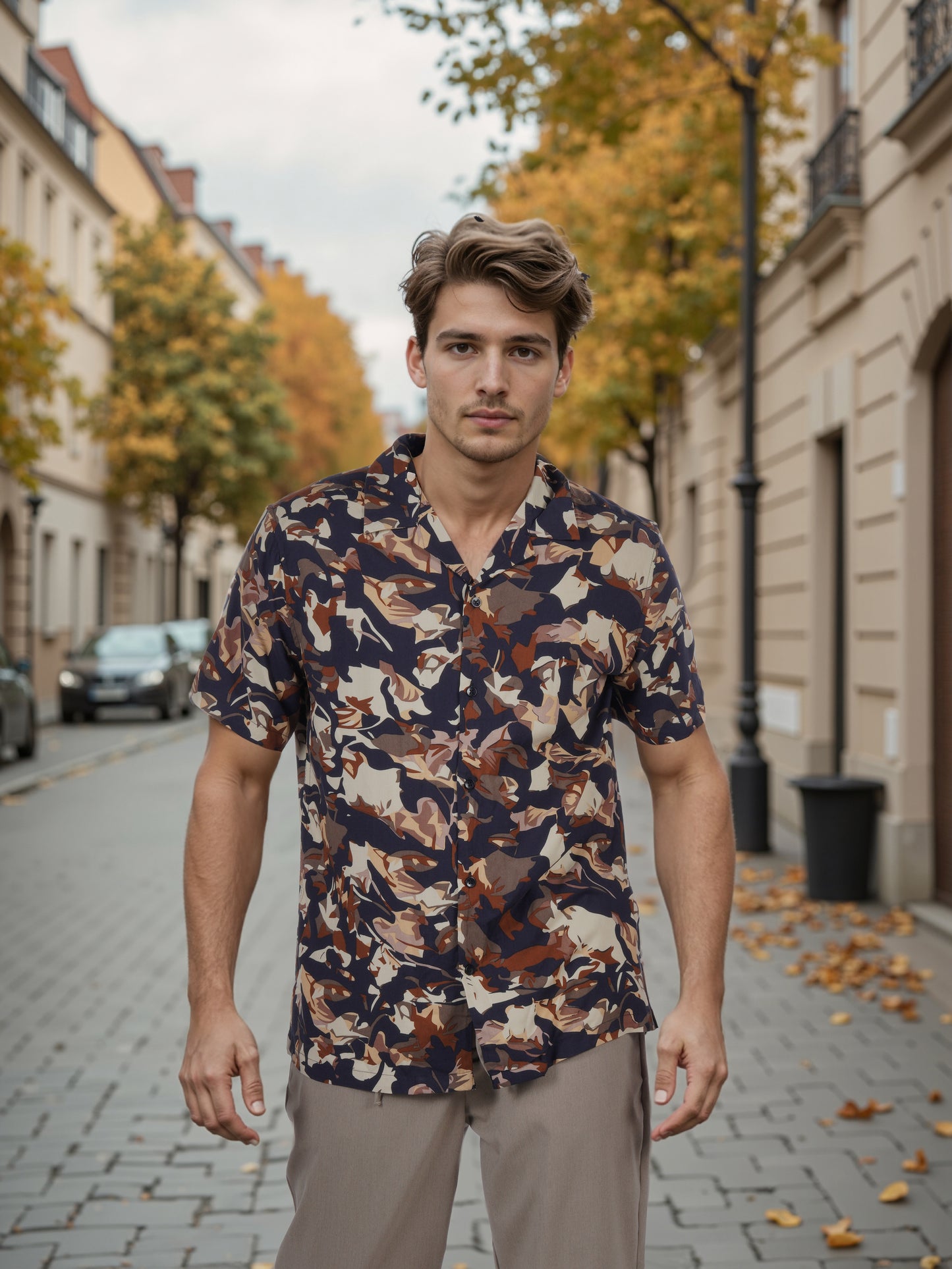 Celio* Men Multi Printed Regular Fit Viscose Shirt