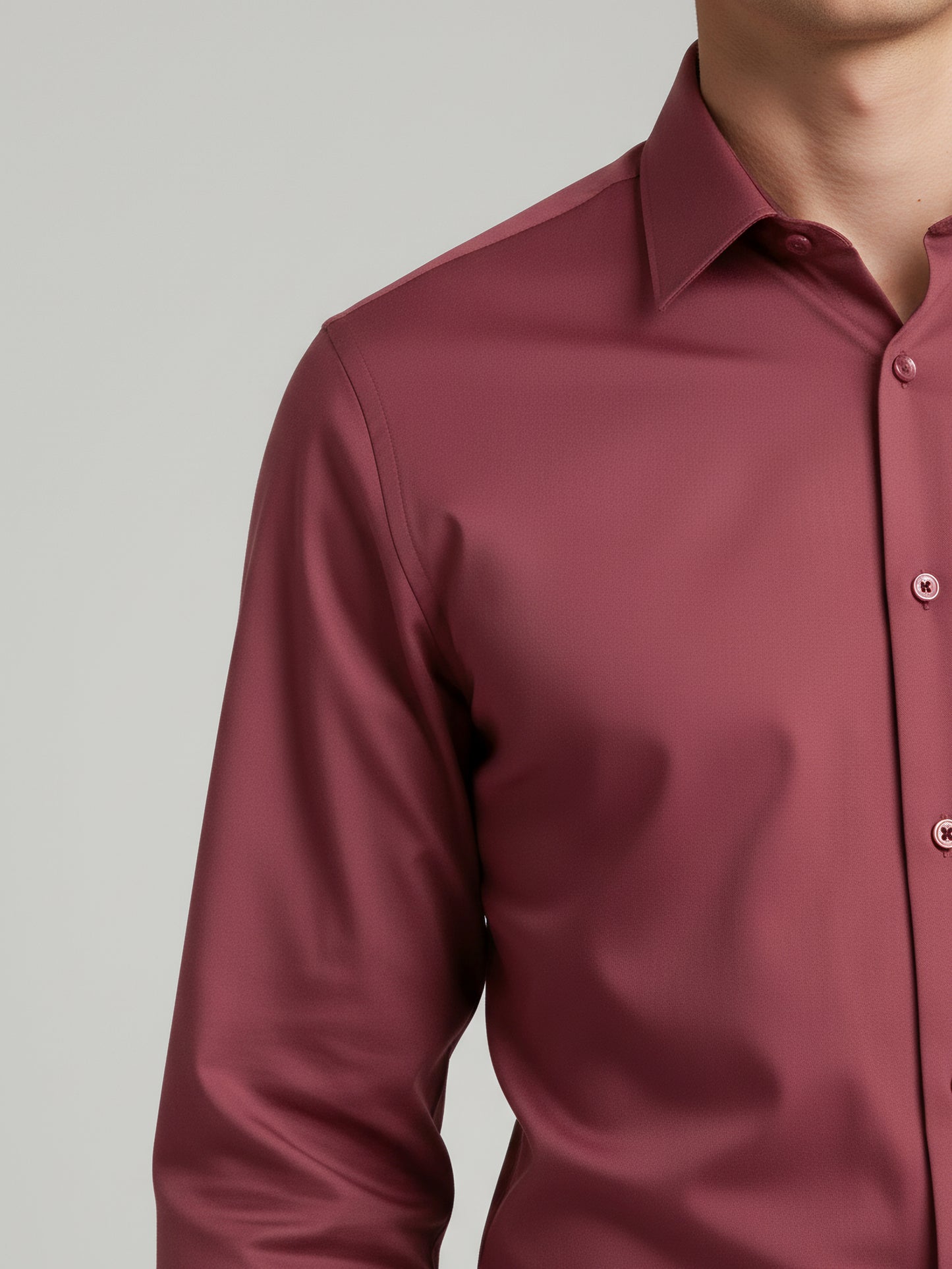 Celio* Men Pink Solid Regular Fit Nylon Shirts