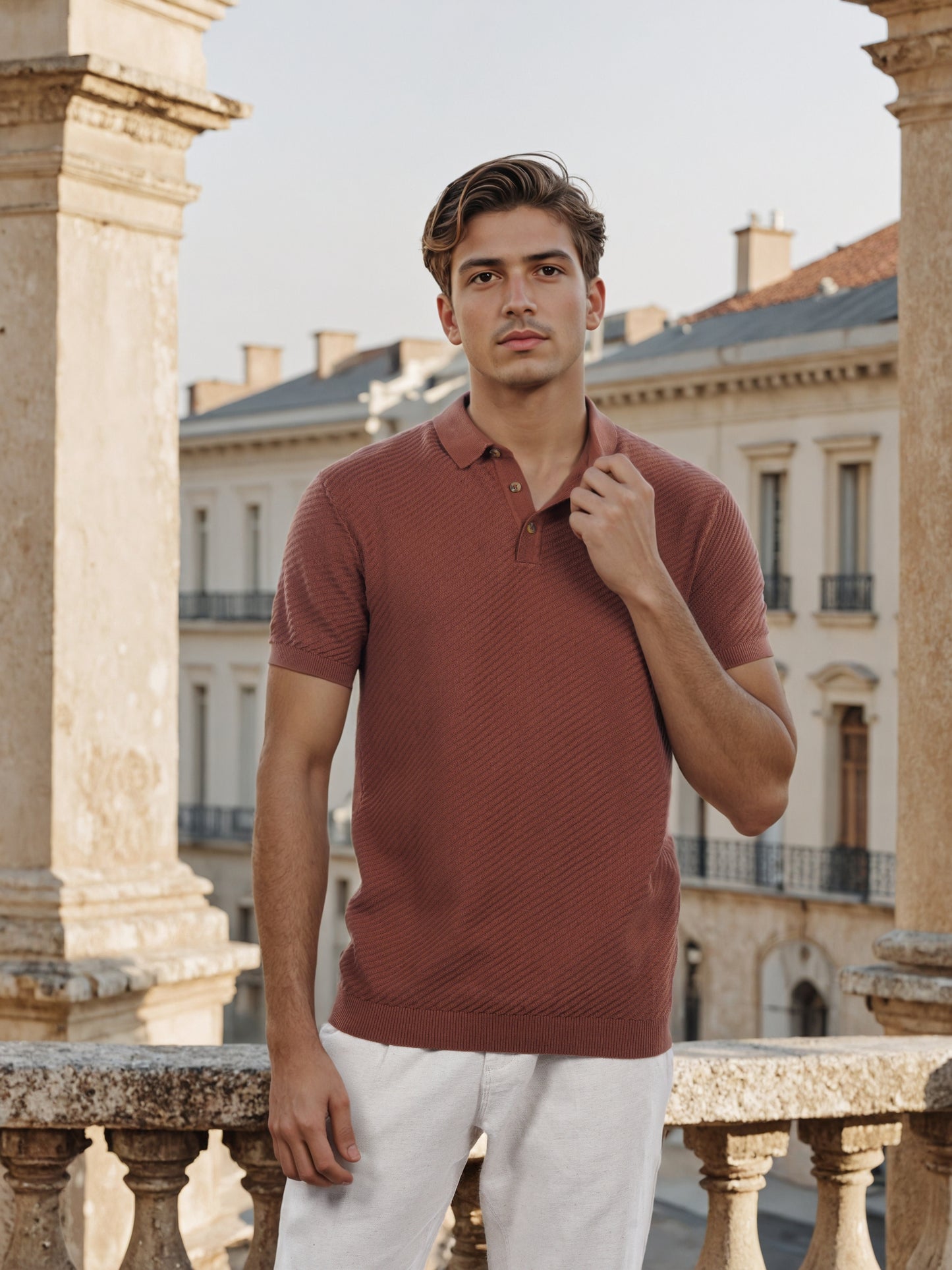 Celio* Men Brown Solid Regular Fit Cotton T-Shirt