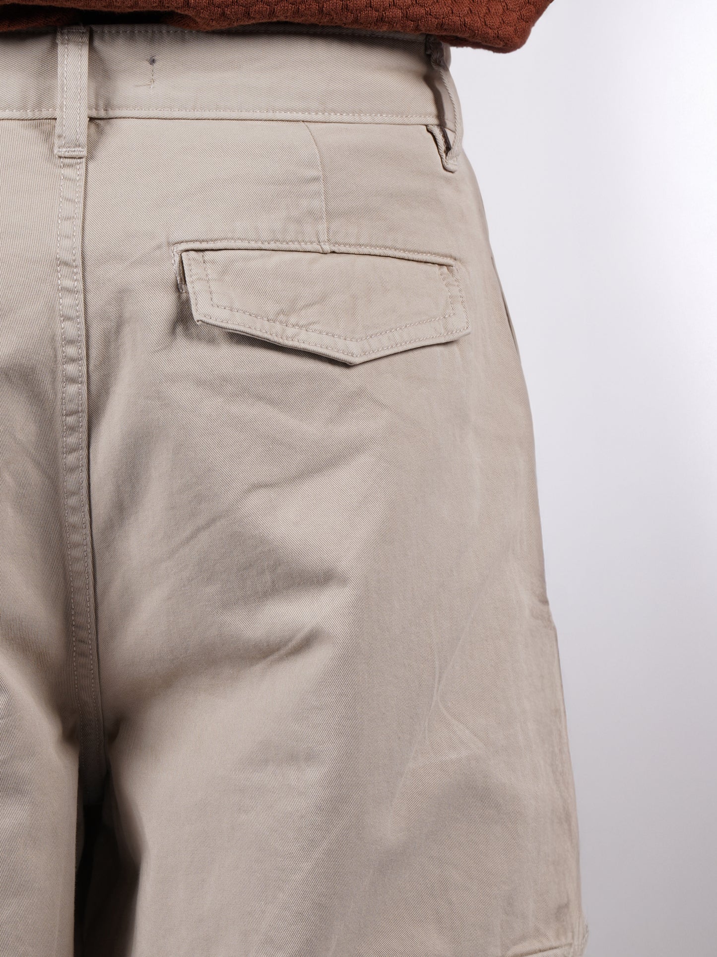 Celio* Men Beige Solid Baggy Fit Cotton Trousers