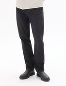 Loose Fit 100% Cotton Jeans - Washed Black