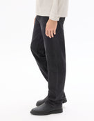 Loose Fit 100% Cotton Jeans - Washed Black
