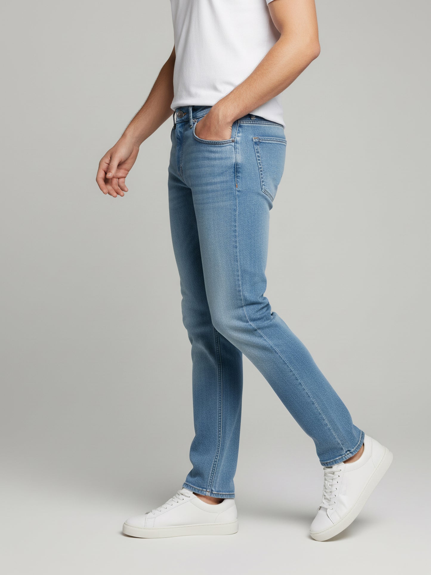 Celio* Men Blue Solid flare-fit Cotton Jeans