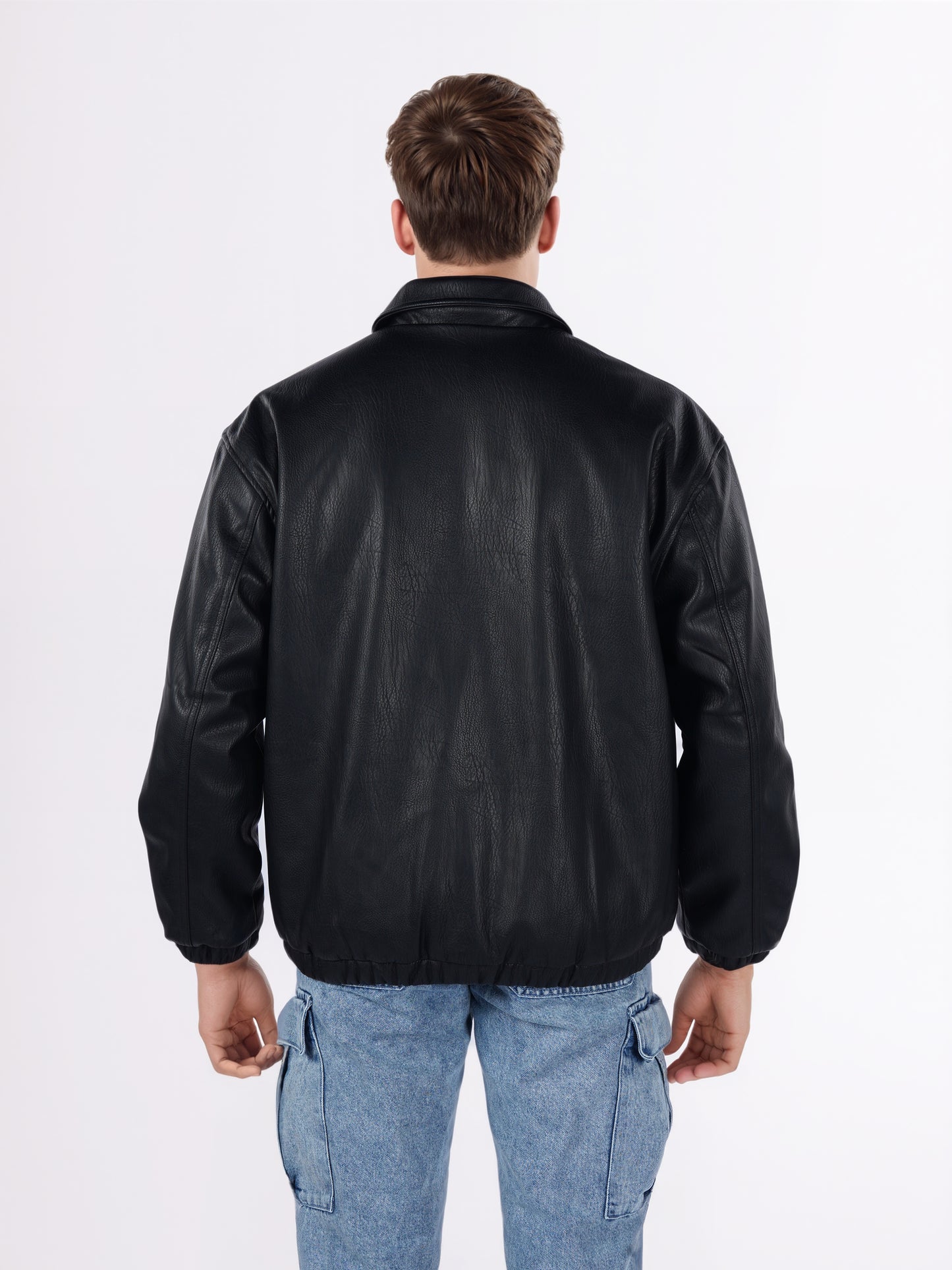 Celio* Men Black Solid Regular Fit Polyester Jackets