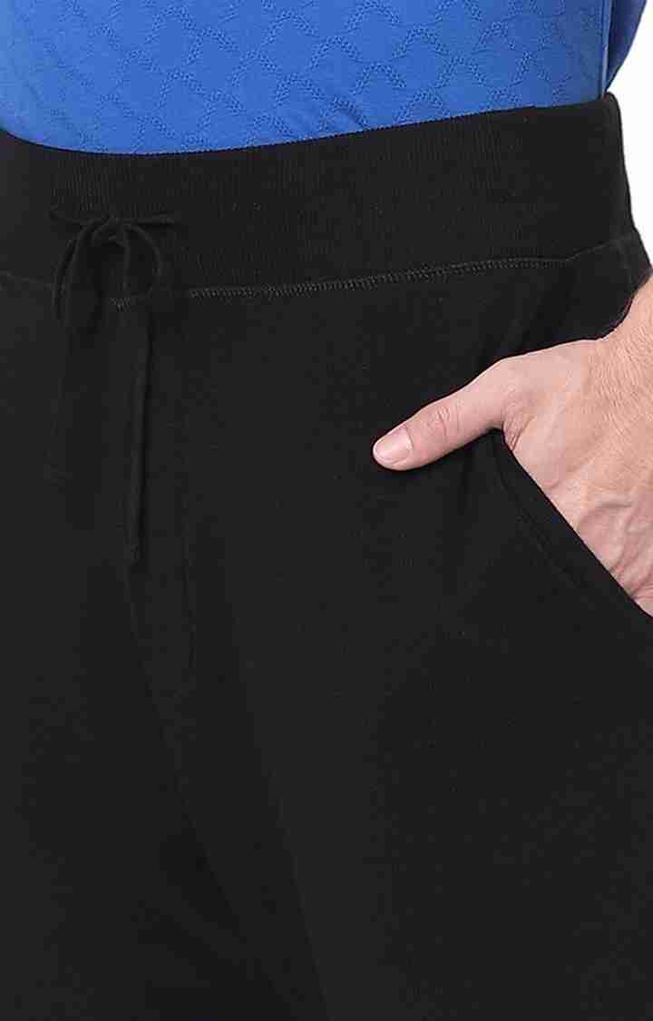 Celio* Viscose Regular Fit Black Shorts