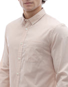 Regular Fit 100% Cotton Regular Collar Shirt - Beige