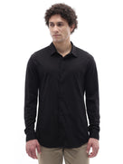 Regular Fit 100% Cotton Shirt - Black