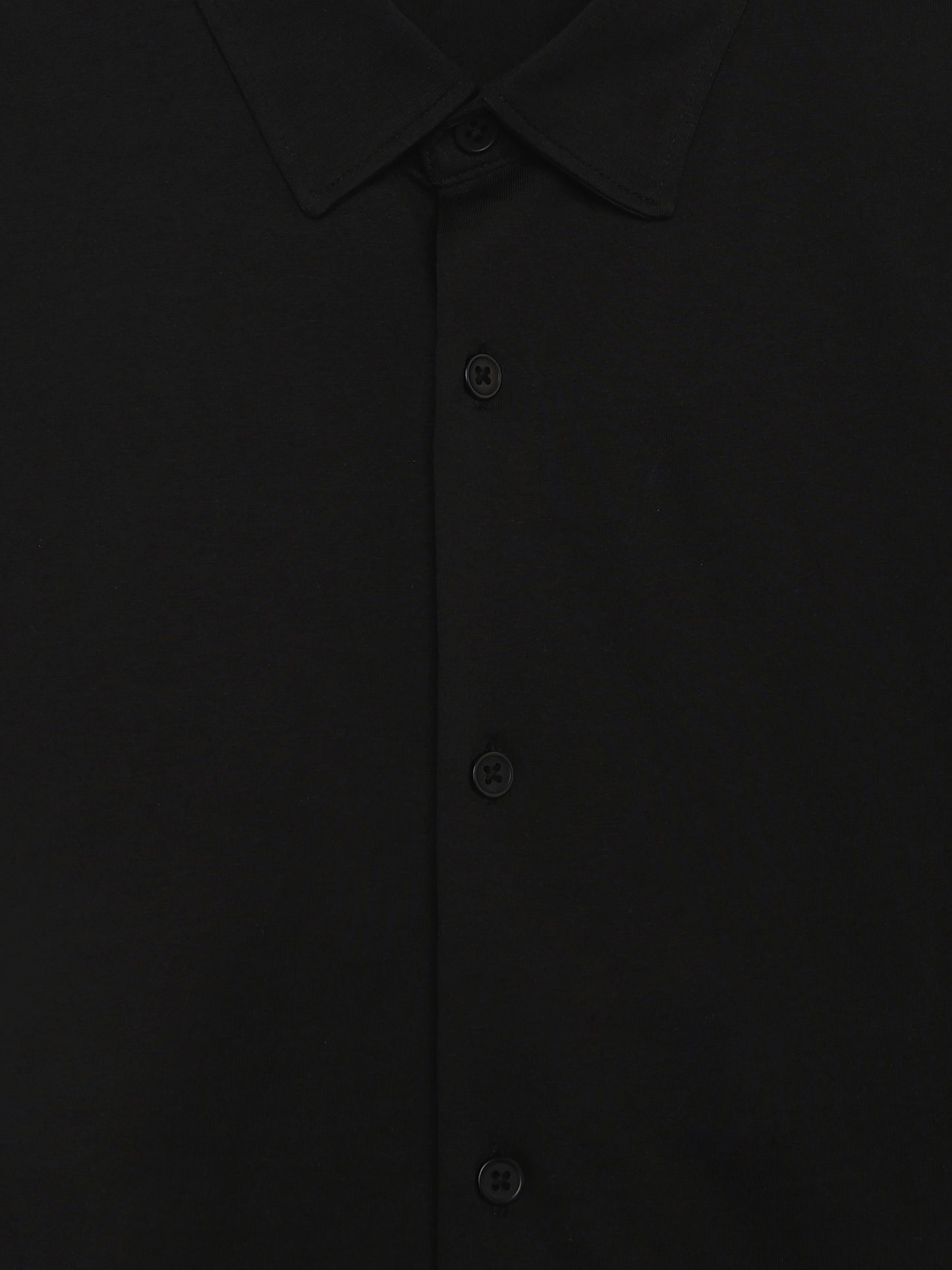 Regular Fit 100% Cotton Shirt - Black