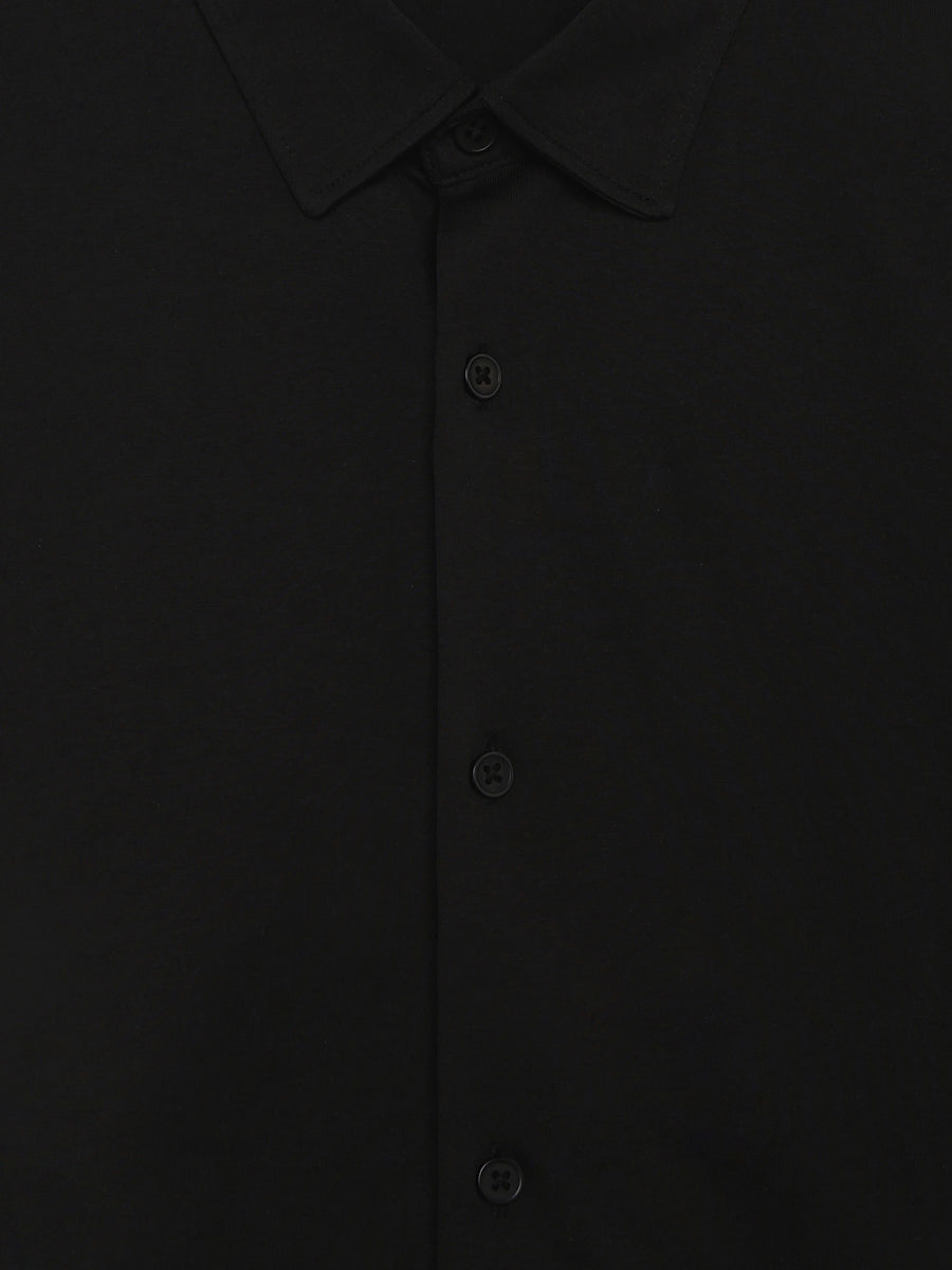 Regular Fit 100% Cotton Shirt - Black