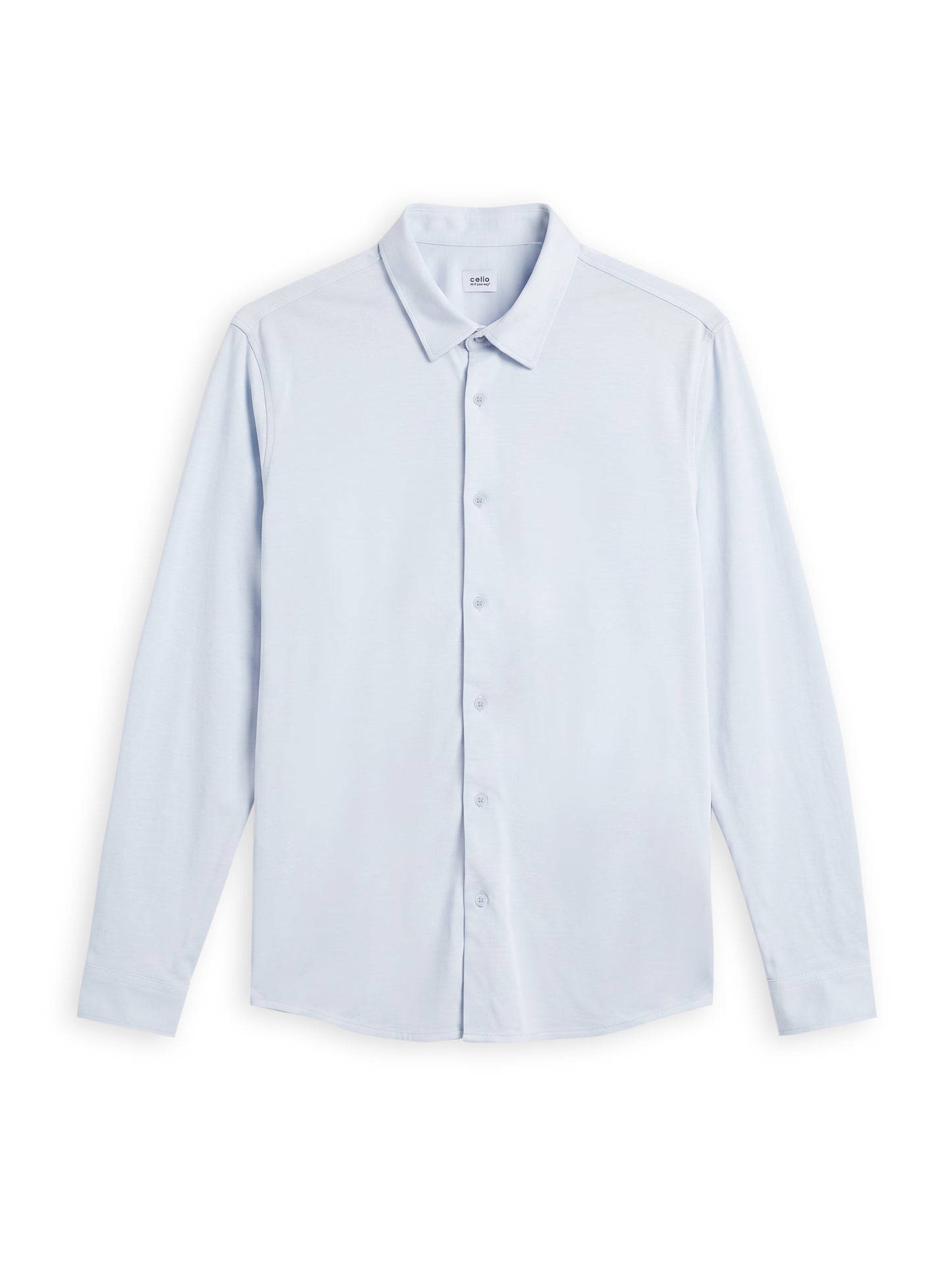 Regular Fit 100% Cotton Shirt - Blue