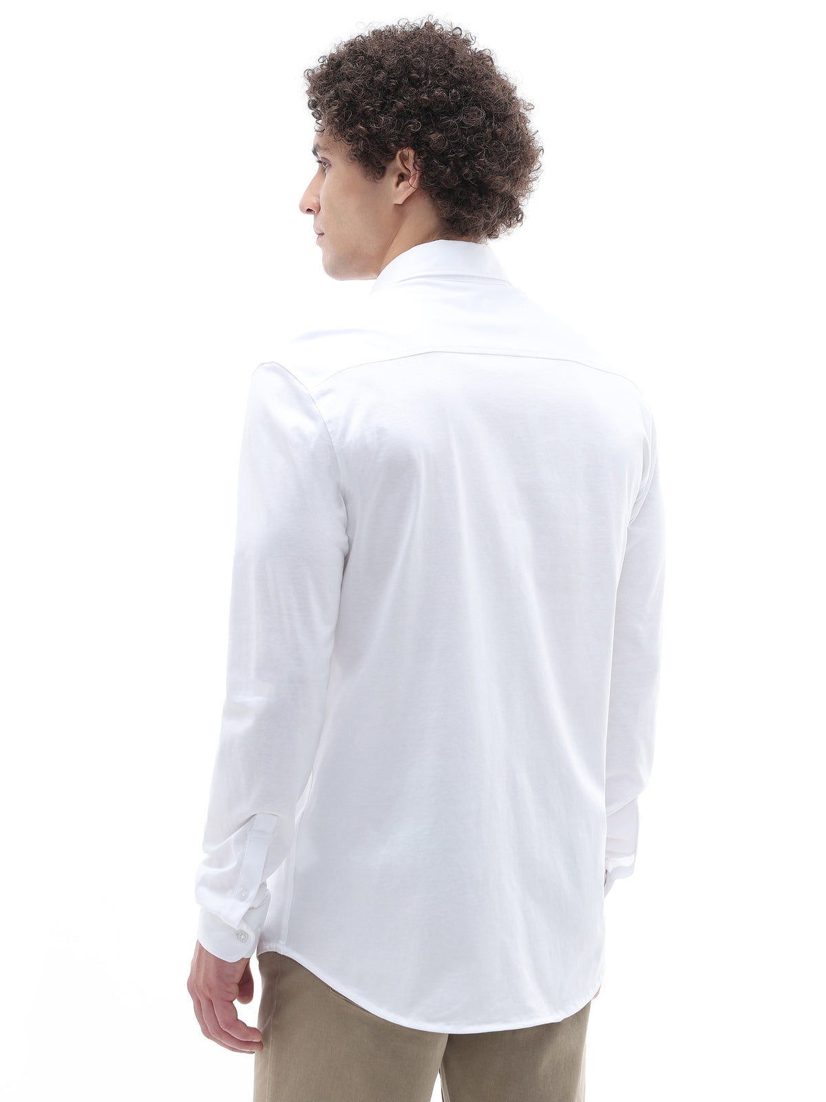 Regular Fit 100% Cotton Shirt - White