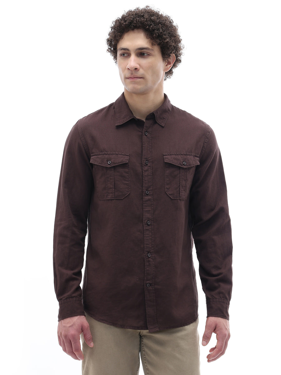 Regular Fit Shirt - Brown