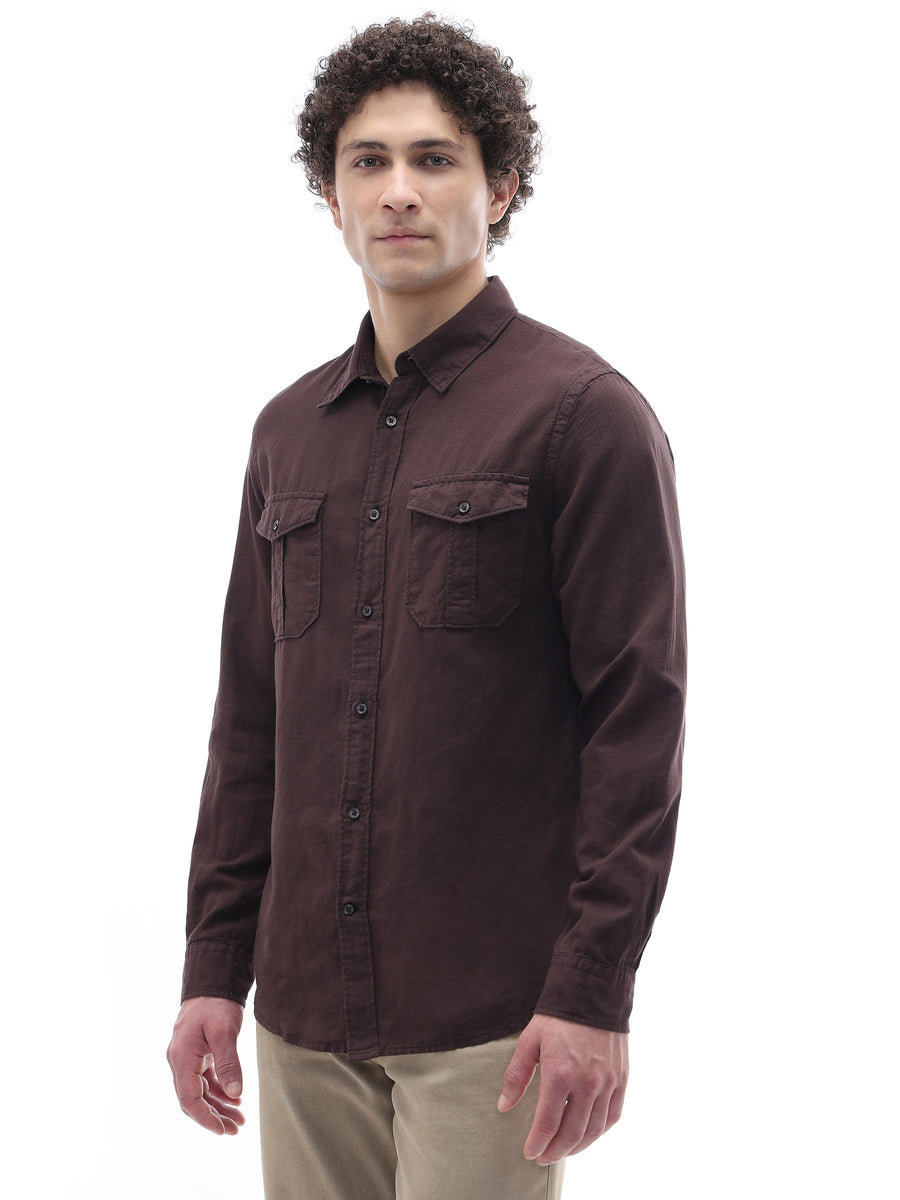Regular Fit Shirt - Brown
