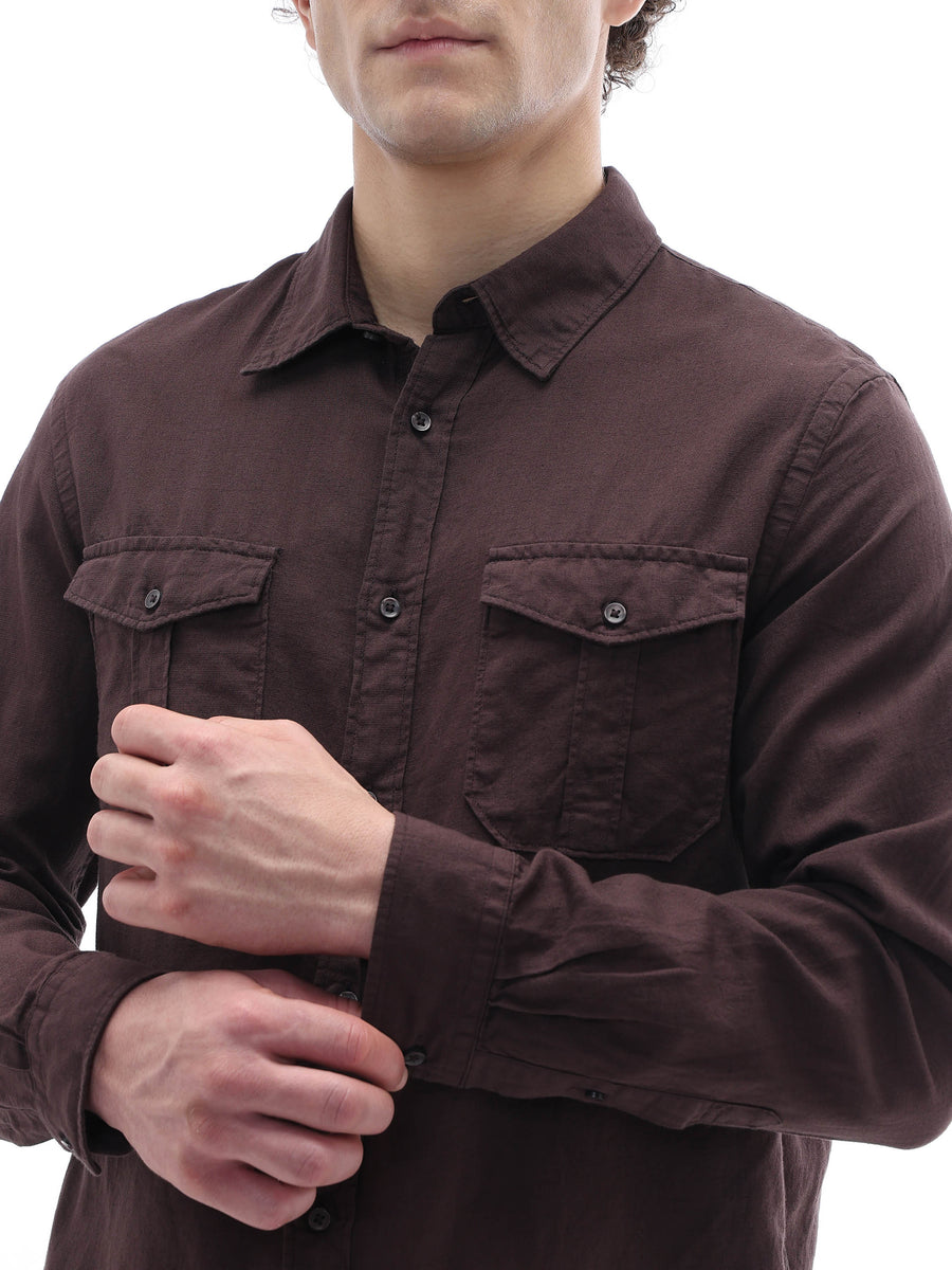 Regular Fit Shirt - Brown