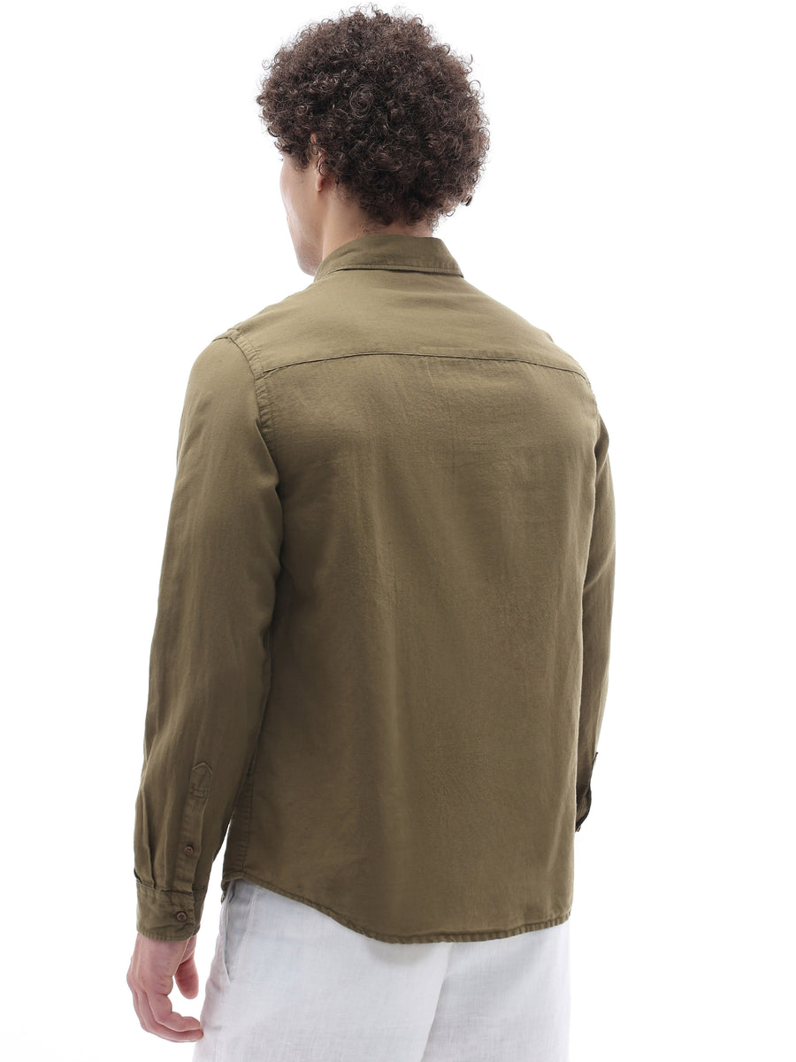 Regular Fit Shirt - Olive Green