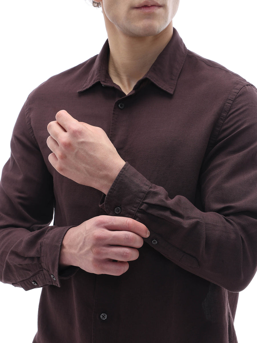 Regular Fit Shirt - Brown