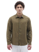 Regular Fit Shirt - Olive Green