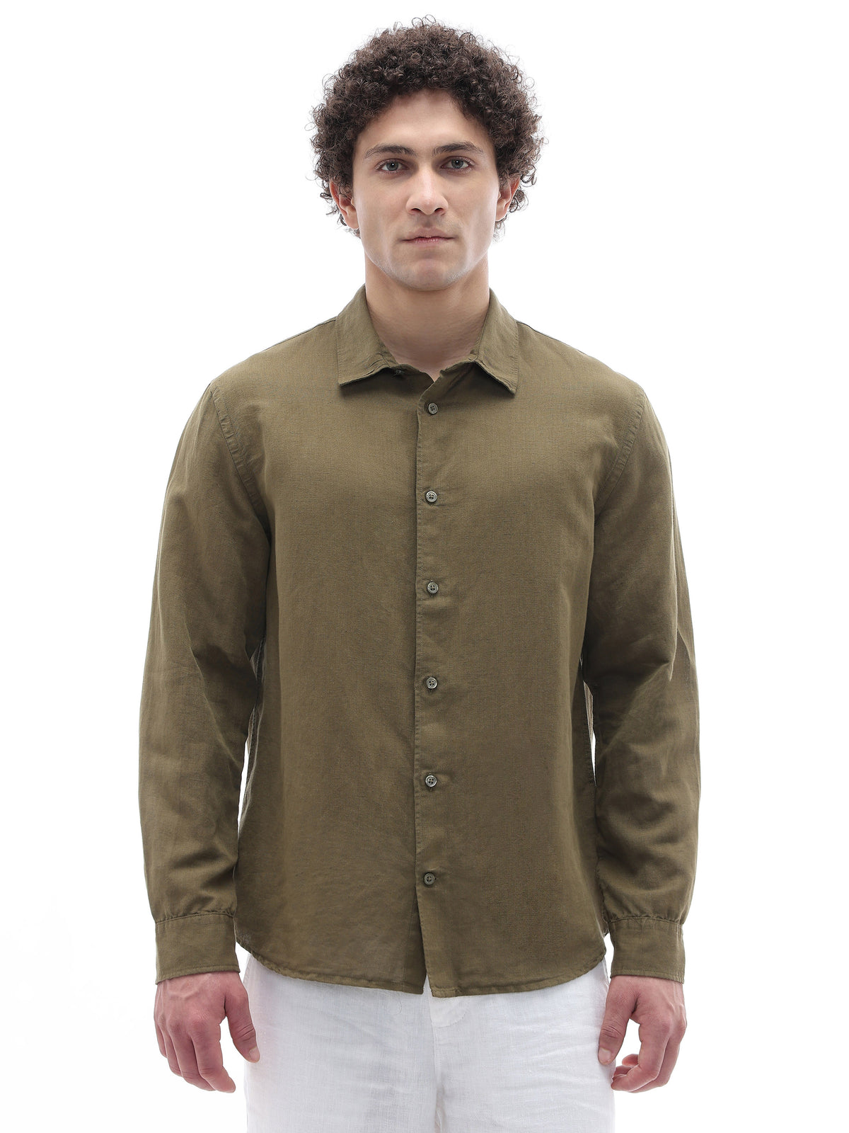 Regular Fit Shirt - Olive Green