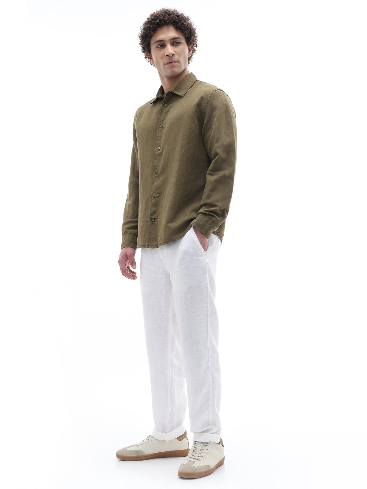 Regular Fit Shirt - Olive Green