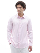 Slim Fit 100% Cotton Shirt - Pink