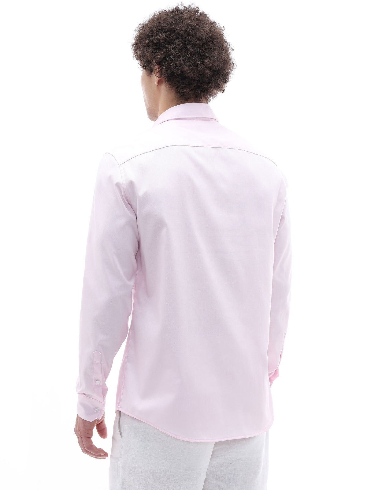 Slim Fit 100% Cotton Shirt - Pink