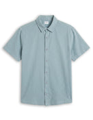 Regular Fit 100% Cotton Textured Shirt - Blue
