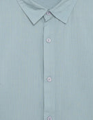 Regular Fit 100% Cotton Textured Shirt - Blue