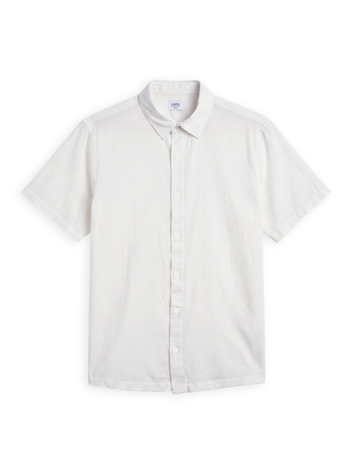 Regular Fit Textured Shirt - Off White