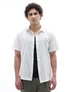 Regular Fit Textured Shirt - Off White