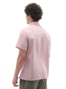 Regular Fit 100% Cotton Textured Shirt - Purple