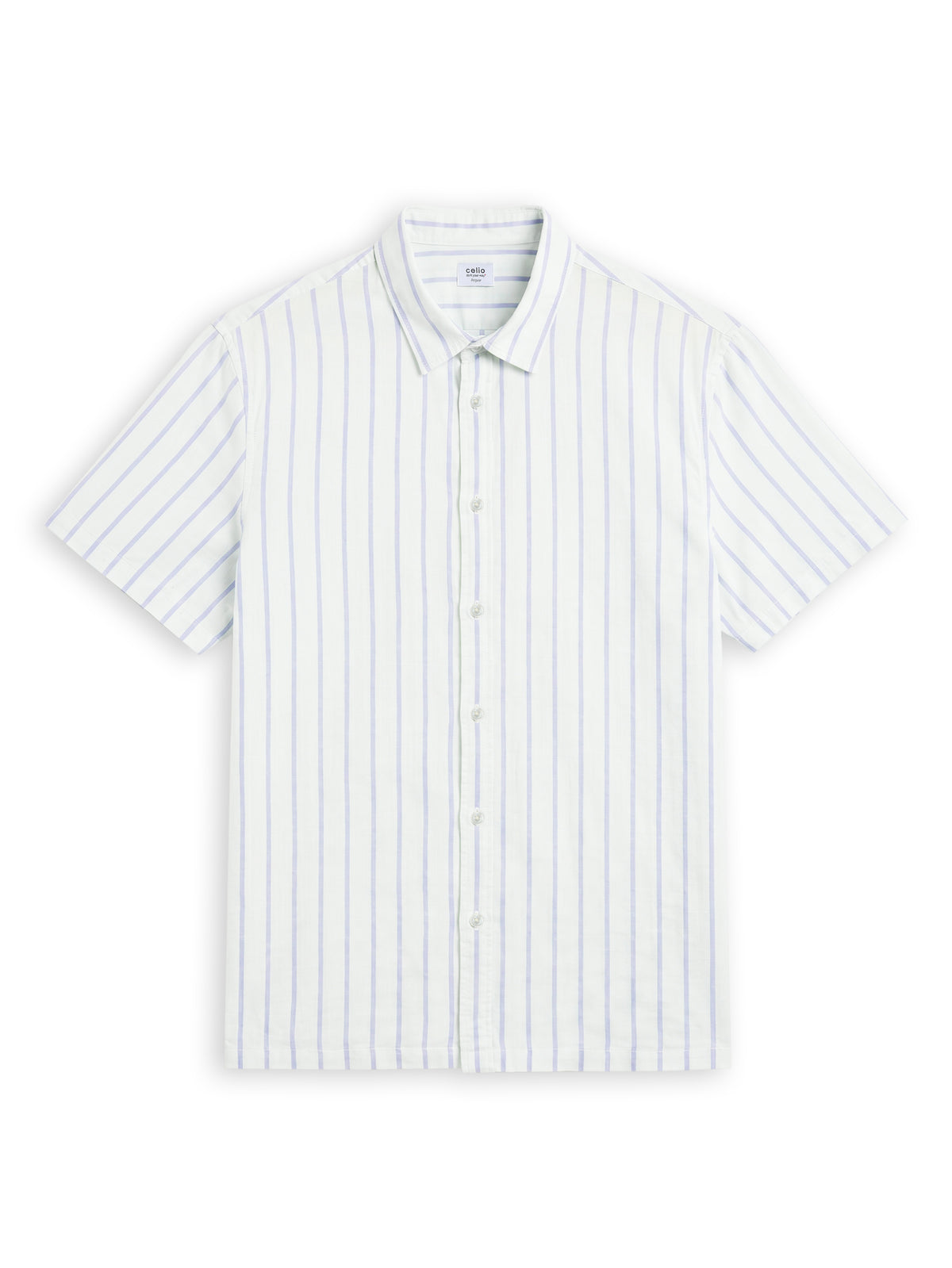 Regular Fit 100% Cotton Striped Shirt - Green