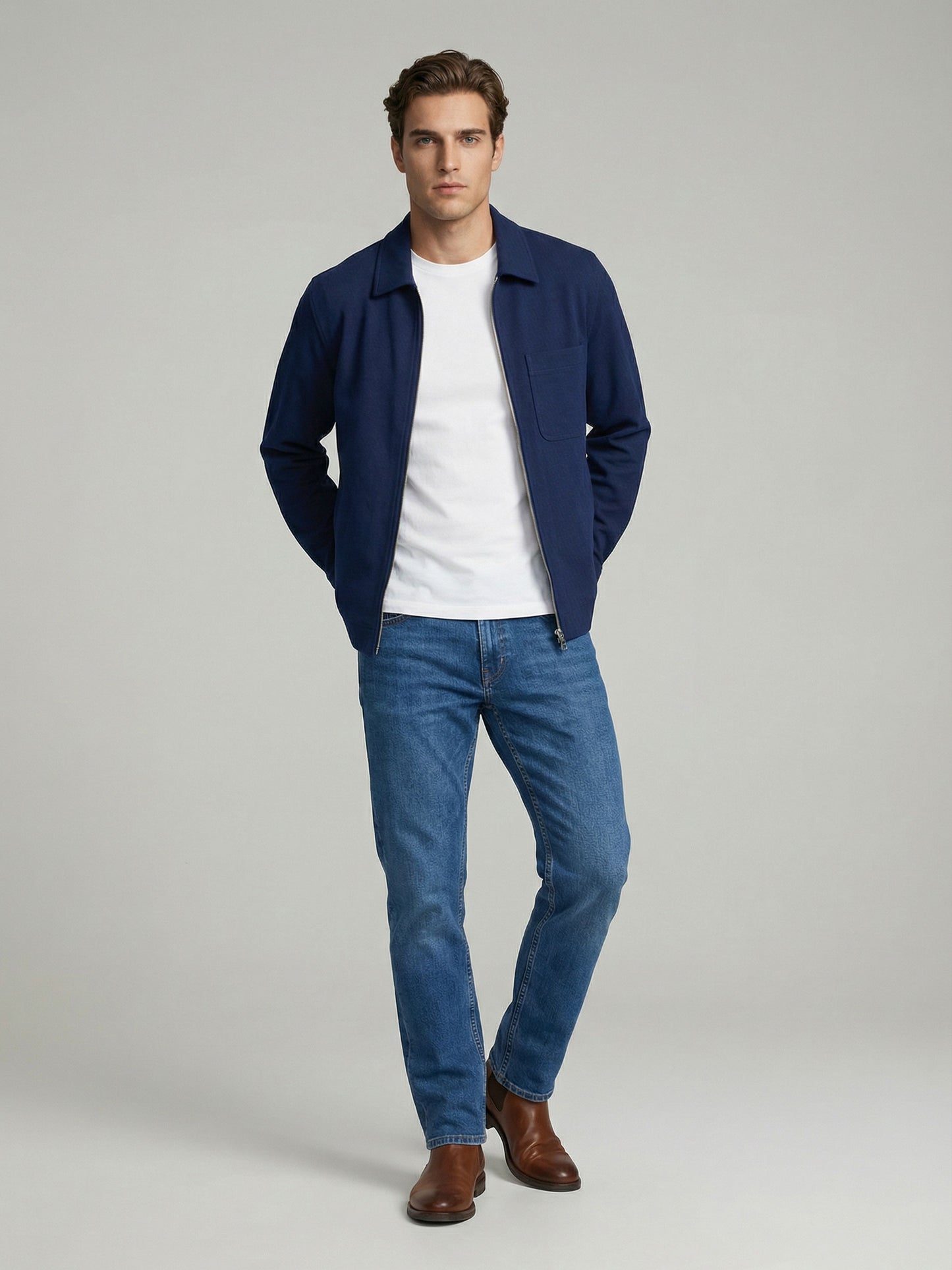 Celio* Men Blue Solid Oversized Cotton Shirts