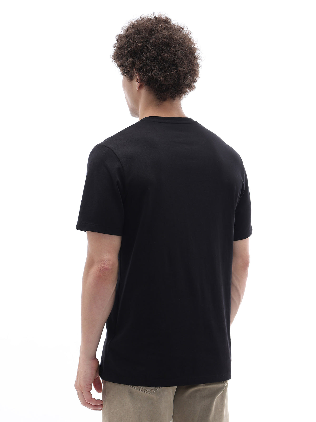 Regular Fit 100% Cotton T-Shirt - Black