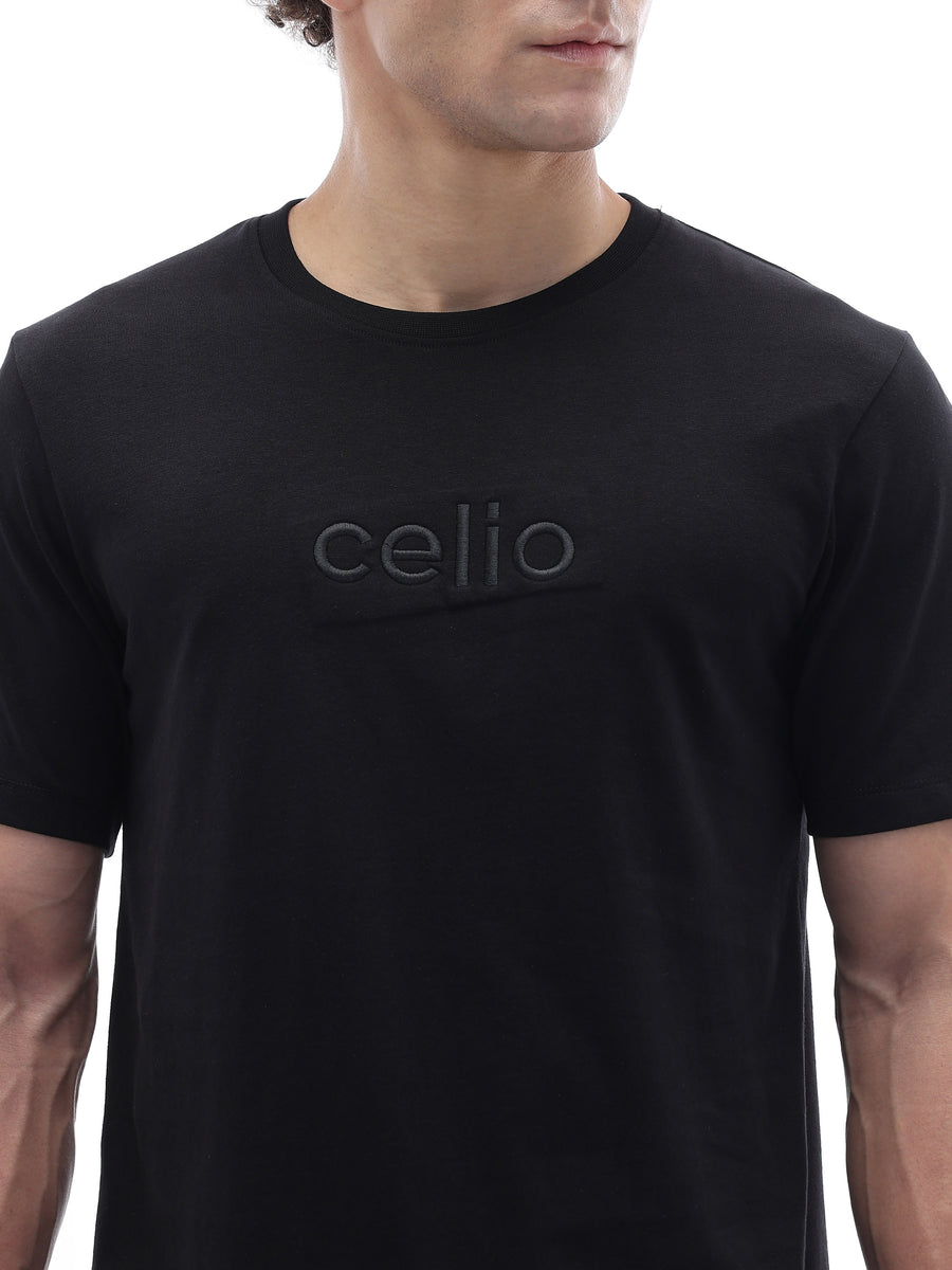 Regular Fit 100% Cotton T-Shirt - Black