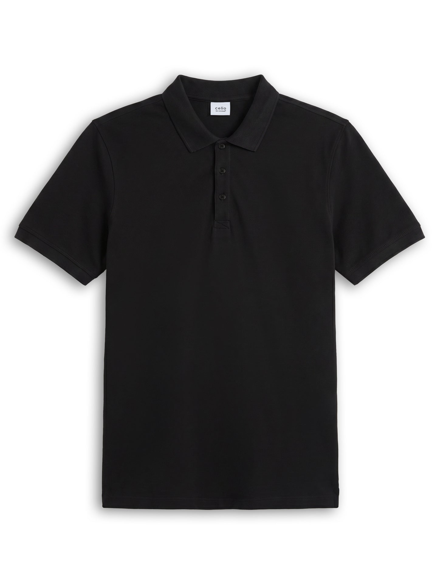 Straight Fit 100% Cotton T-Shirt - Black