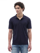 Straight Fit 100% Cotton T-Shirt - Navy Blue