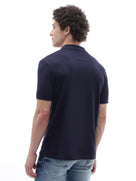 Straight Fit 100% Cotton T-Shirt - Navy Blue