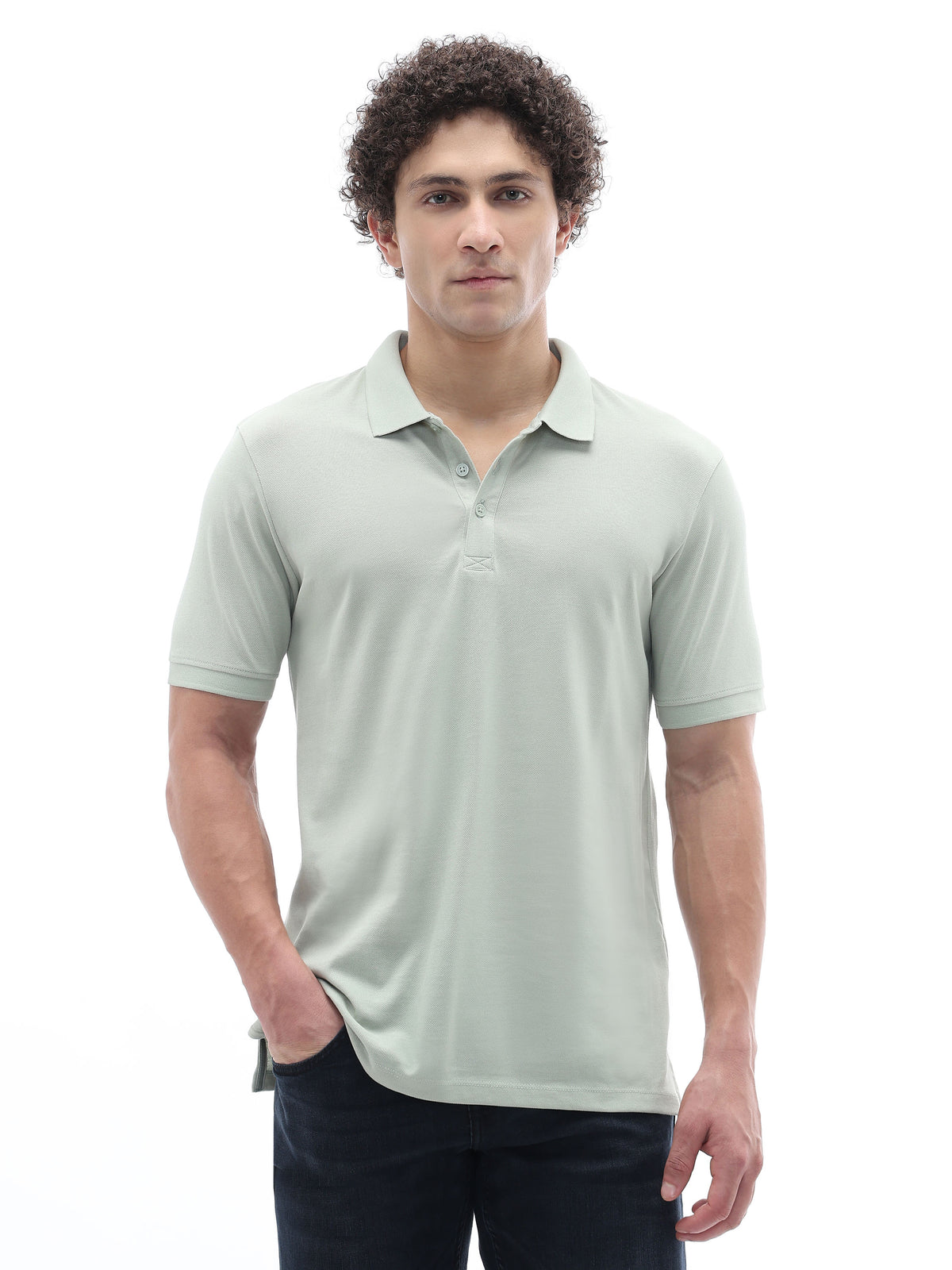 Straight Fit 100% Cotton T-Shirt - Green