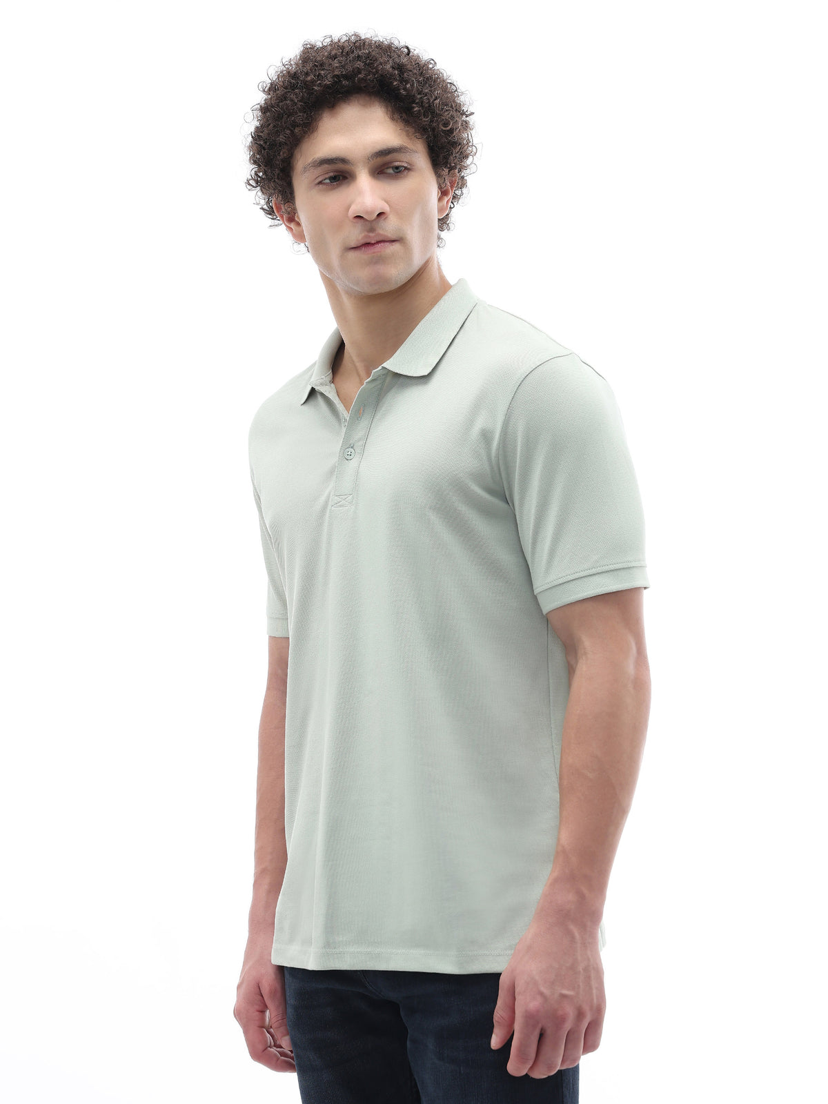 Straight Fit 100% Cotton T-Shirt - Green