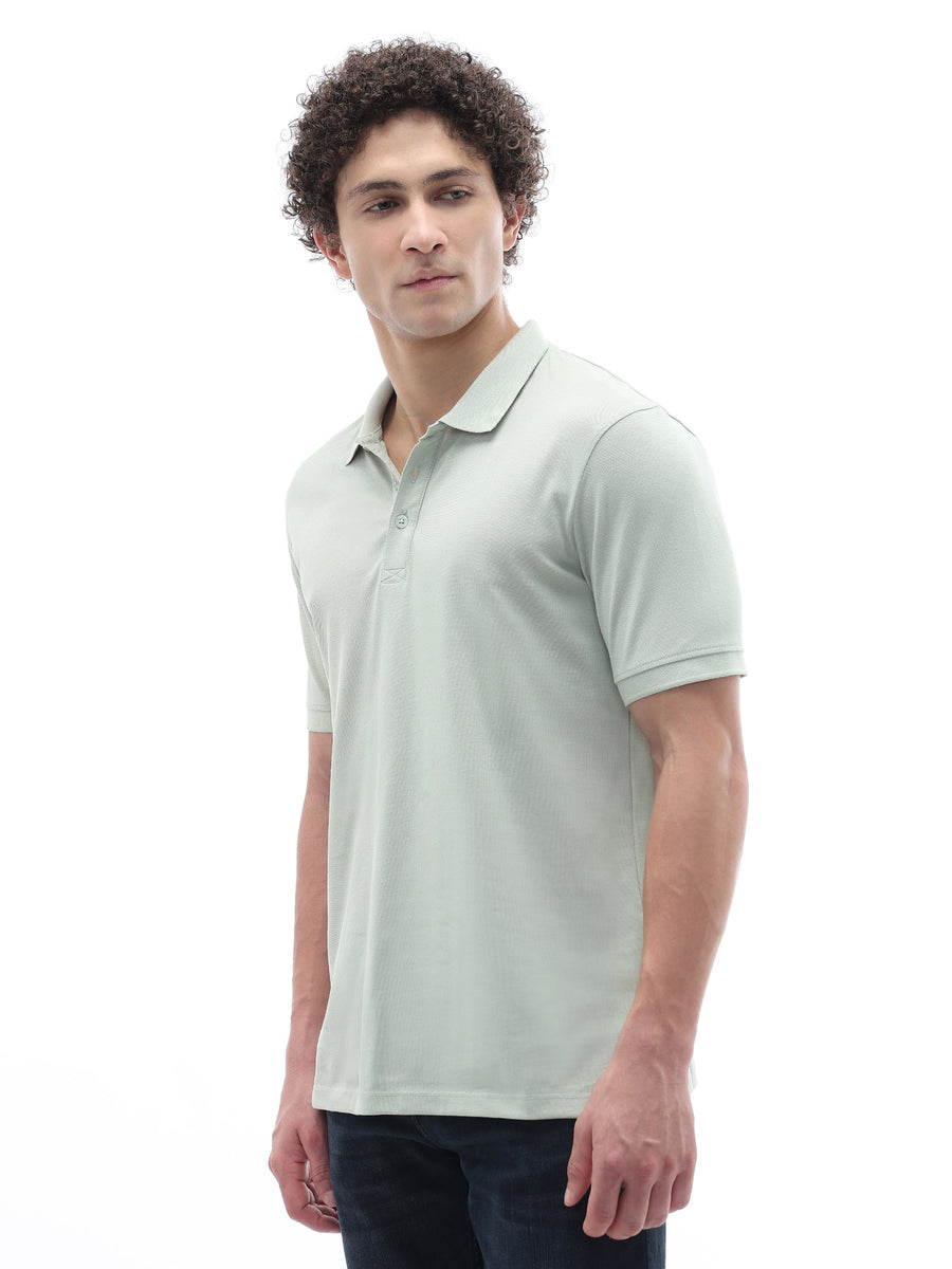 Straight Fit 100% Cotton T-Shirt - Green