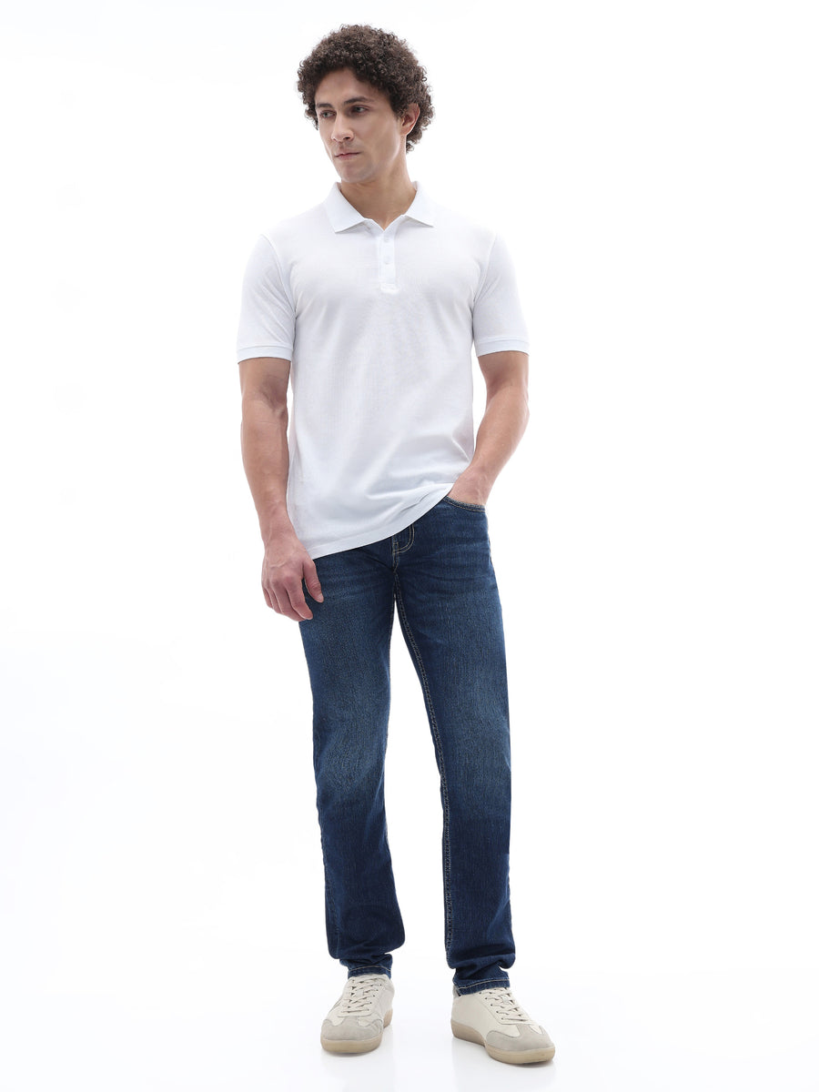 Straight Fit 100% Cotton T-Shirt - White