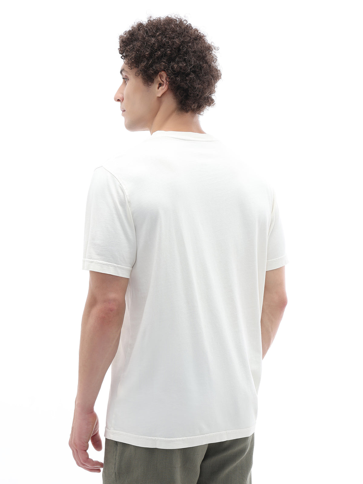 Regular Fit 100% Cotton T-Shirt - Off White