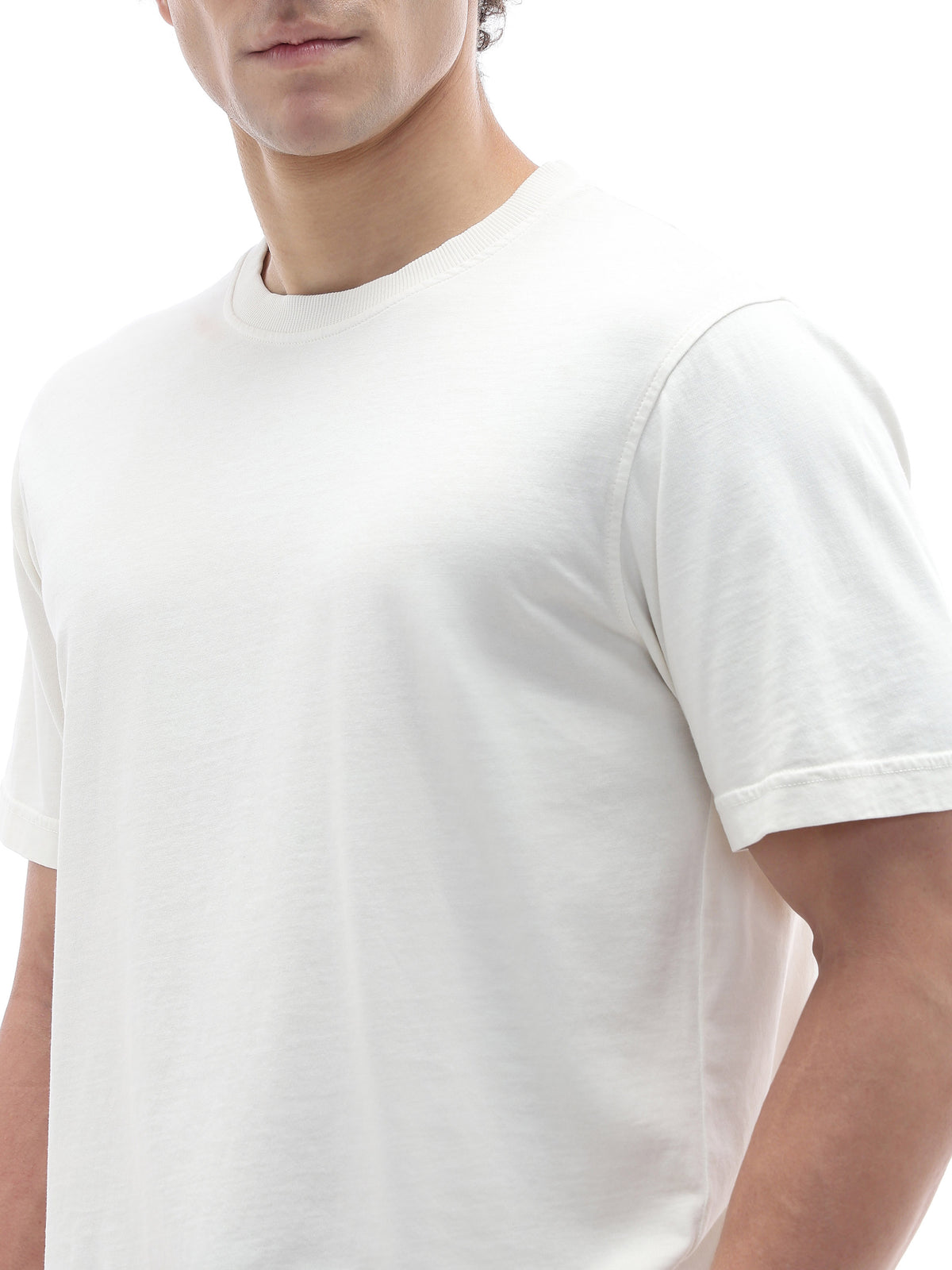 Regular Fit 100% Cotton T-Shirt - Off White